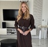 Mulani ruha– Női ruha ajándék övvel mogyoró barna – Innova Fashion